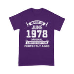 Made In June 1978 43rd Birthday Tee For 43 Years Old Birthday Shirt - Scotstee Shop