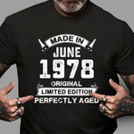 Made In June 1978 43rd Birthday Tee For 43 Years Old Birthday Shirt - Scotstee Shop