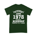 Made In June 1978 43rd Birthday Tee For 43 Years Old Birthday Shirt - Scotstee Shop