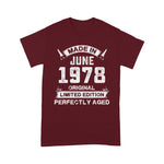 Made In June 1978 43rd Birthday Tee For 43 Years Old Birthday Shirt - Scotstee Shop