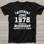 Made In June 1978 43rd Birthday Tee For 43 Years Old Birthday Shirt - Scotstee Shop