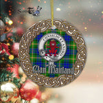 MaiTland Celtic Circle Plaid Ornament Gift. Christmas Tree Ornament Tartan Ornament Great Christmas Ornaments Gift - Scotstee Shop
