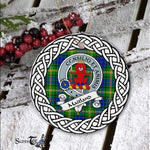 MaiTland Tartan Ornament,  ceramic ornament, personalized christmas ornaments, christmas tree ornaments, christmas door decorations, Plaid Ornament, Tartan Ceramic Ornament