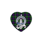 Malcolm Scottish Clan Badge Plaid Christmas Ornaments Gift Heart Ornament Malcolm Clan Tartan Ornaments, Plaid Ornament, christmas Ornament, plaid christmas ornament