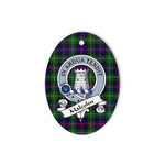 Malcolm Scottish Clan Badge Plaid Ornament Gift. Christmas Tree Ornament Malcolm Tartan Ornament,  ceramic ornament, personalized christmas ornaments, christmas tree ornaments, christmas door decorations, Plaid Ornament, Tartan Ceramic Ornament