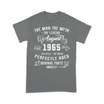Man Myth Legend August 1965 56th Birthday Tee For 56 Yrs Old Birthday Shirt - Scotstee Shop