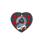 Mar Scottish Clan Badge Plaid Ornament Gift. Christmas Tree Ornament Mar Clan Tartan Ornament Great Christmas Ornaments Gift Heart Ornament