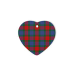 Mar Tartan Heart Ornaments, Christmas Tree Ornament, Plaid Christmas Ornaments, Ceramic Heart Christmas Tree Decoration, Christmas Ornament, Plaid Ornament, Tartan Ornament, Buffalo Plaid Ornament