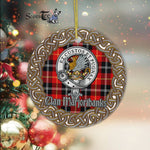 Marjoribanks Celtic Circle Plaid Ornament Gift. Christmas Tree Ornament Tartan Ornament Great Christmas Ornaments Gift - Scotstee Shop