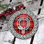 Marjoribanks Clan Tartan Crest Badge Plaid Ornament Gift. Christmas Tree Ornament Tartan Ornament Great Christmas Ornaments Gift - Scotstee Shop