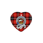 Marjoribanks Scottish Clan Badge Plaid Christmas Ornaments Gift Heart Ornament Marjoribanks Clan Tartan Ornaments, Plaid Ornament, christmas Ornament, plaid christmas ornament