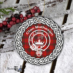 Matheson Clan Tartan Crest Badge Plaid Ornament Gift. Christmas Tree Ornament Tartan Ornament Great Christmas Ornaments Gift - Scotstee Shop