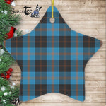 Maule Ancient Tartan Ornament Star Ornament, Christmas Star Decorations, ceramic ornament, Plaid Star Ceramic Ornament, Christmas Ornament Decorations Gift