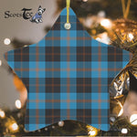 Maule Ancient Tartan Ornament Star Ornament, Christmas Star Decorations, ceramic ornament, Plaid Star Ceramic Ornament, Christmas Ornament Decorations Gift