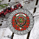 Maule Tartan Ornament,  ceramic ornament, personalized christmas ornaments, christmas tree ornaments, christmas door decorations, Plaid Ornament, Tartan Ceramic Ornament