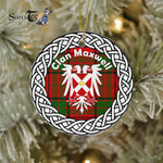 Maxwell Clan Tartan Ornament,  ceramic ornament, personalized christmas ornaments, christmas tree ornaments, christmas door decorations, Plaid Ornament, Tartan Ceramic Ornament