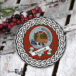 Maxwell Tartan Ornament,  ceramic ornament, personalized christmas ornaments, christmas tree ornaments, christmas door decorations, Plaid Ornament, Tartan Ceramic Ornament