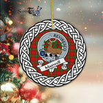 Maxwell Tartan Ornament,  ceramic ornament, personalized christmas ornaments, christmas tree ornaments, christmas door decorations, Plaid Ornament, Tartan Ceramic Ornament