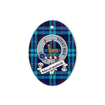 Mccorquodale Scottish Clan Badge Plaid Ornament Gift. Christmas Tree Ornament Mccorquodale Tartan Ornament,  ceramic ornament, personalized christmas ornaments, christmas tree ornaments, christmas door decorations, Plaid Ornament, Tartan Ceramic Ornament