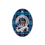 Mccorquodale Scottish Clan Badge Plaid Ornament Gift. Christmas Tree Ornament Mccorquodale Tartan Ornament,  ceramic ornament, personalized christmas ornaments, christmas tree ornaments, christmas door decorations, Plaid Ornament, Tartan Ceramic Ornament