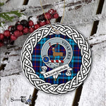 McCorquodale Tartan Ornament,  ceramic ornament, personalized christmas ornaments, christmas tree ornaments, christmas door decorations, Plaid Ornament, Tartan Ceramic Ornament