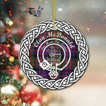 McDonald Scottish Clan Tartan Badge Plaid Ornament Gift. Christmas Tree Ornament Tartan Ornament Great Christmas Ornaments Gift - Scotstee Shop