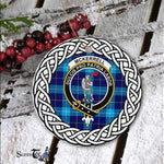 McKerrell Tartan Ornament,  ceramic ornament, personalized christmas ornaments, christmas tree ornaments, christmas door decorations, Plaid Ornament, Tartan Ceramic Ornament