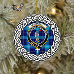 McKerrell Tartan Ornament,  ceramic ornament, personalized christmas ornaments, christmas tree ornaments, christmas door decorations, Plaid Ornament, Tartan Ceramic Ornament