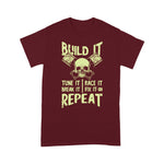 Mechanic Dad Shirt Build It Tune Break Race Fix Repeat Funny Car Guys Gifts Father's Day Shirt - Scotstee Shop