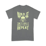 Mechanic Dad Shirt Build It Tune Break Race Fix Repeat Funny Car Guys Gifts Father's Day Shirt - Scotstee Shop