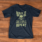 Mechanic Dad Shirt Build It Tune Break Race Fix Repeat Funny Car Guys Gifts Father's Day Shirt - Scotstee Shop