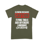 Mechanic Dad Shirt Elevator Mechanic Maintenance Flying Tools Technician Gift Father's Day Shirt - Scotstee Shop