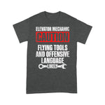 Mechanic Dad Shirt Elevator Mechanic Maintenance Flying Tools Technician Gift Father's Day Shirt - Scotstee Shop