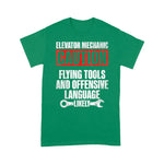 Mechanic Dad Shirt Elevator Mechanic Maintenance Flying Tools Technician Gift Father's Day Shirt - Scotstee Shop