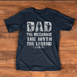 Mechanic Dad Shirt Family 365 Mechanic Dad Mechanics Birthday Shirt Gift Father's Day Shirt - Scotstee Shop