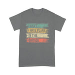 Mechanic Dad Shirt I Cant I Have Plans In The Garage Funny Car Mechanic Gift Funny Father's Day Shirt - Scotstee Shop