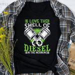 Mechanic Dad Shirt I Love the Smell of Diesel in the Morning Truck Driver Father's Day Shirt Diesel Mechanic Shirts - Scotstee Shop