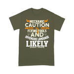 Mechanic Dad Shirt Mechanic Caution Message Funny Auto Mechanic Gift Father's Day Shirt - Scotstee Shop