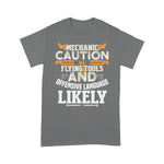 Mechanic Dad Shirt Mechanic Caution Message Funny Auto Mechanic Gift Father's Day Shirt - Scotstee Shop