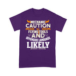 Mechanic Dad Shirt Mechanic Caution Message Funny Auto Mechanic Gift Father's Day Shirt - Scotstee Shop