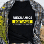 Mechanic Dad Shirt Mechanic Fun Shirt Gift For Car Mechanics And DIY Handyman Father's Day Shirt - Scotstee Shop