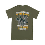 Mechanic Dad Shirt Mechanic Funny Gift Curious Enough To Take It Apart Father's Day Shirt - Scotstee Shop
