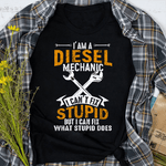 Mechanic Dad Shirt Mechanic Gift Diesel Mechanic I Cant Fix Stupid Gift Father's Day Shirt Diesel Mechanic Shirts - Scotstee Shop