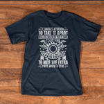 Mechanic Dad Shirt Mechanic Gifts Funny Car Repair Design On Back Gifts Father's Day Shirt - Scotstee Shop