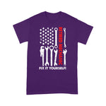 Mechanic Dad Shirt Mens America Flag Shirt Retired Mechanic 2021 Retirement 4th Of July Shirt Gift For Father's Day Shirt - Scotstee Shop