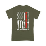 Mechanic Dad Shirt Mens America Flag Shirt Retired Mechanic 2021 Retirement 4th Of July Shirt Gift For Father's Day Shirt - Scotstee Shop