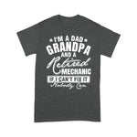 Mechanic Dad Shirt Mens Dad Grandpa and a Retired Mechanic Funny Father's Day Shirt - Scotstee Shop
