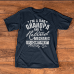Mechanic Dad Shirt Mens Dad Grandpa and a Retired Mechanic Funny Father's Day Shirt - Scotstee Shop