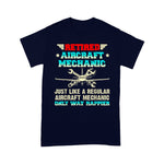 Mechanic Dad Shirt Retired Aircraft Mechanic Regular Aircraft Mechanic Gift Father's Day Shirt Aircraft Mechanic Shirt - Scotstee Shop
