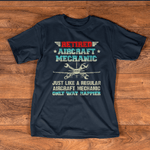 Mechanic Dad Shirt Retired Aircraft Mechanic Regular Aircraft Mechanic Gift Father's Day Shirt Aircraft Mechanic Shirt - Scotstee Shop